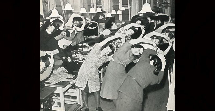 Ateljéerna gymnastiserar, Nk Kompanirullan 1944-2 Huvudbild