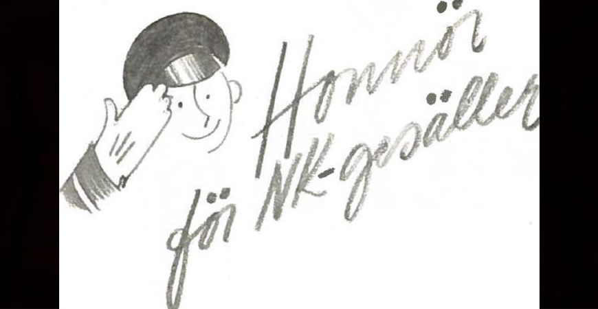 Honnör för NK-gesäller Kompanirullan 1949-12 Huvudbild