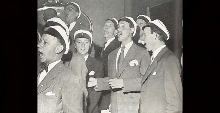 NKs manskör på Åland Kompanirullan 1953