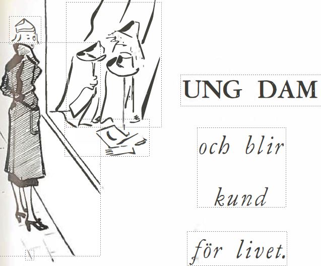 Ung dam finner självkänsla och blir kund för livet 1938-3 Huvudbild